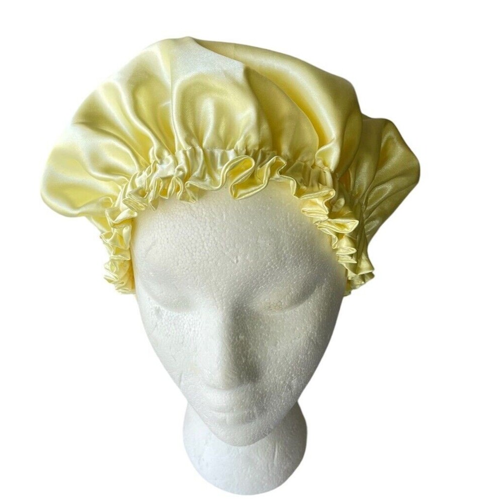 Large Satin bonnet for All Type Hair Double Layer Reversible Silk Hair Sleep Cap